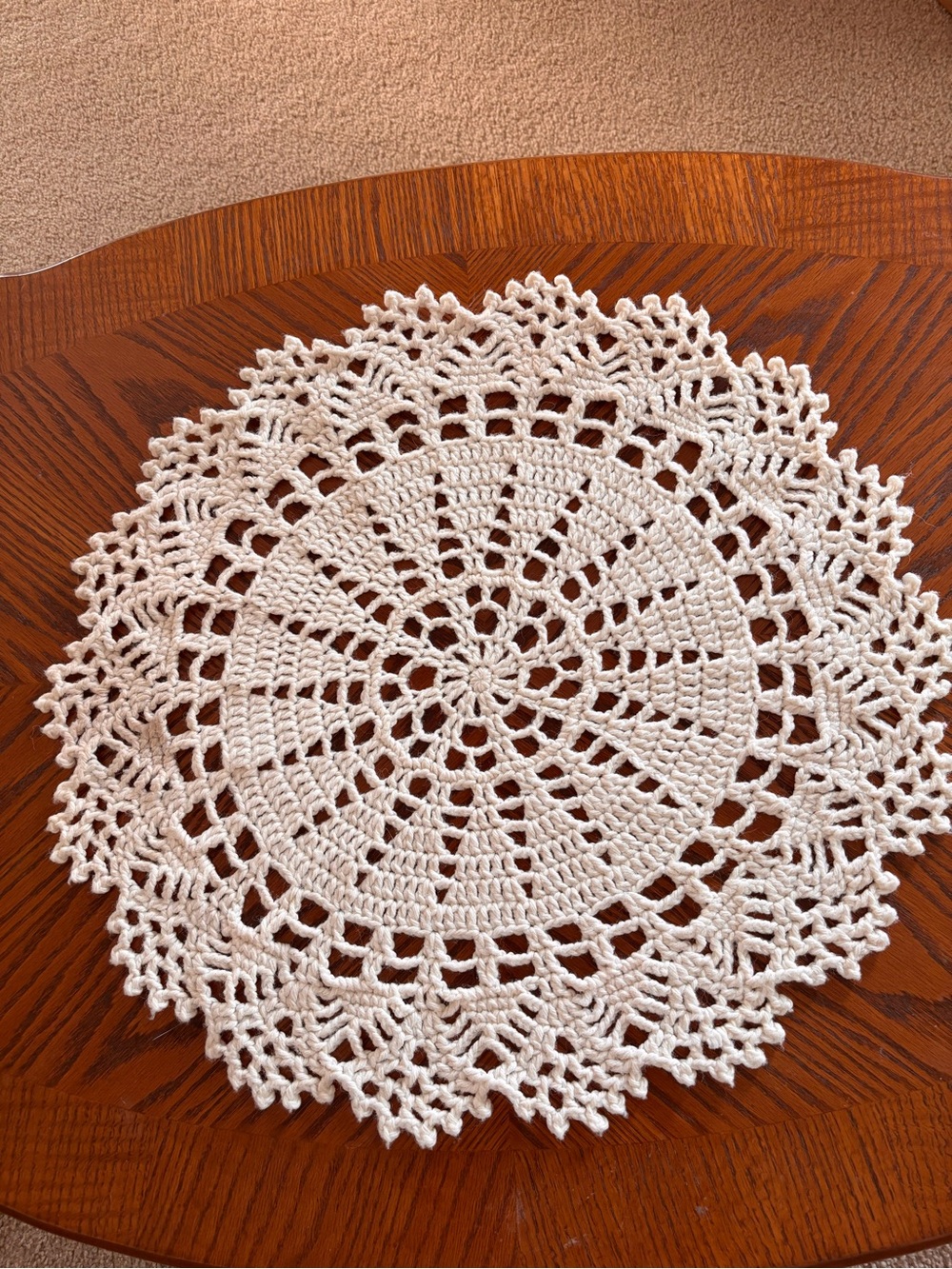 Handmade White Crochet Doily
